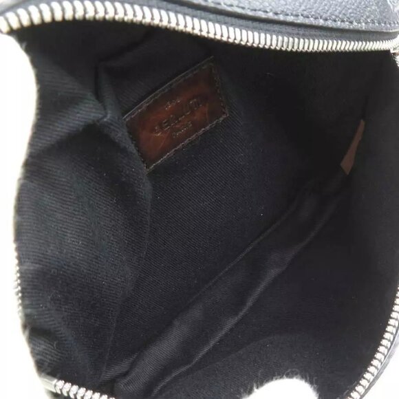 Auth Berluti Body Bag Messenger Bags Black/Browm Leather/Silvertone - Picture 7 of 14